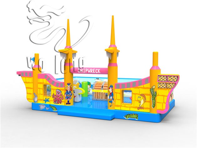 Pirate ship inflatable bouncer