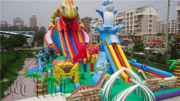 new chameleon inflatable slide