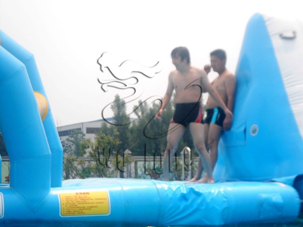 Inflatable water obstacle course