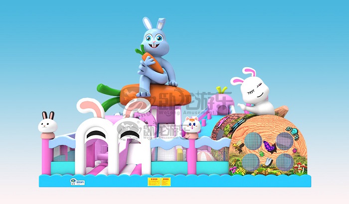 Rabbit Treasure Explore Cave Inflatable Bouncer