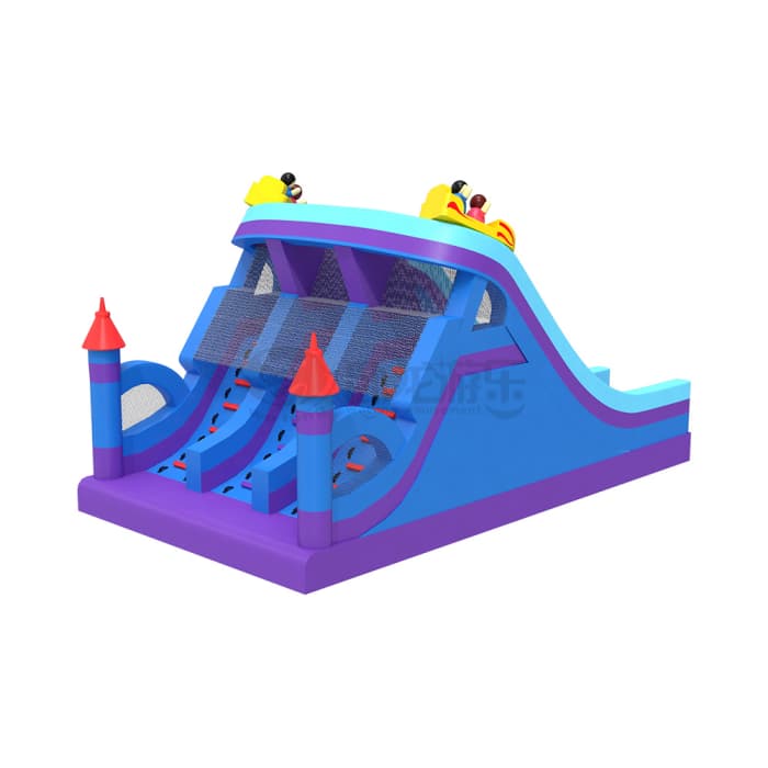 Roller Coaster Themed Inflatable Slide