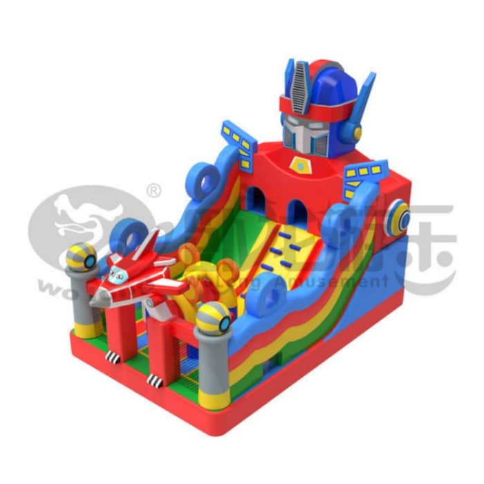 Mecha Warrior Inflatable Slide