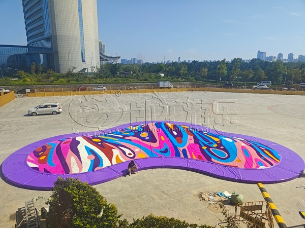 colorful jumping cloud