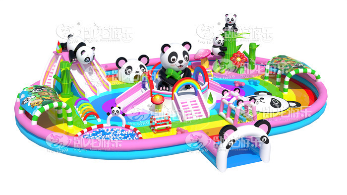 Panda floating water park
