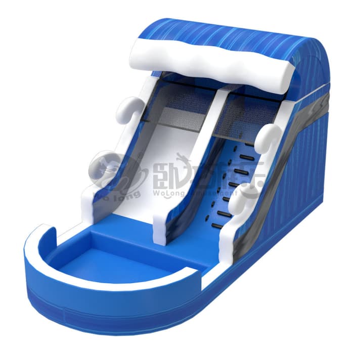 Wave Themed Inflatable Water Slide