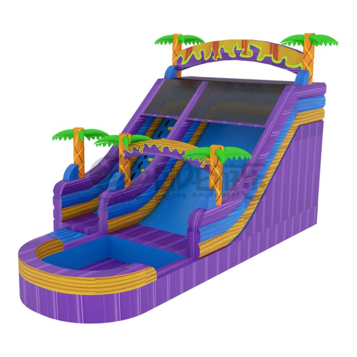 8x4m Inflatable Water Slide with Pool