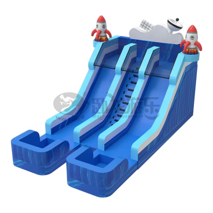 Rocket Inflatable Water Slide