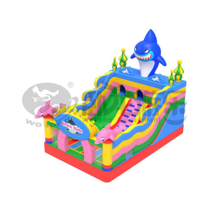 Shark Theme 6x4m Inflatable Slide for Kids Play