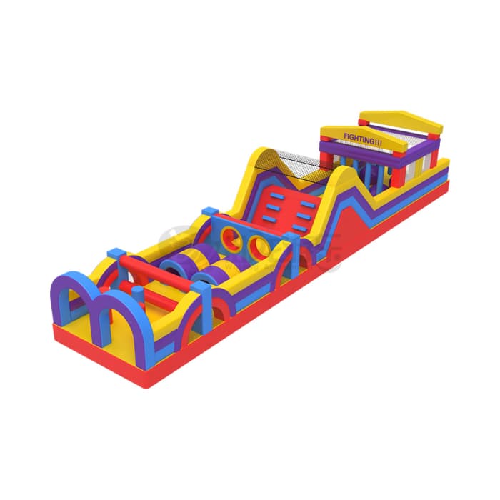 Vibrant Inflatable Obstacle Course: Play, Race, Conquer