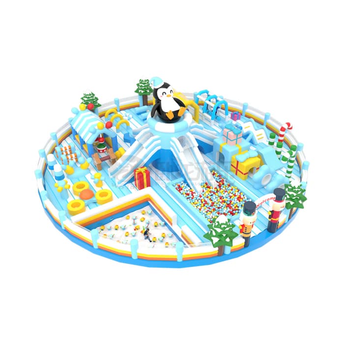 Penguin Ice Kingdom Inflatable Park for Mall Rental