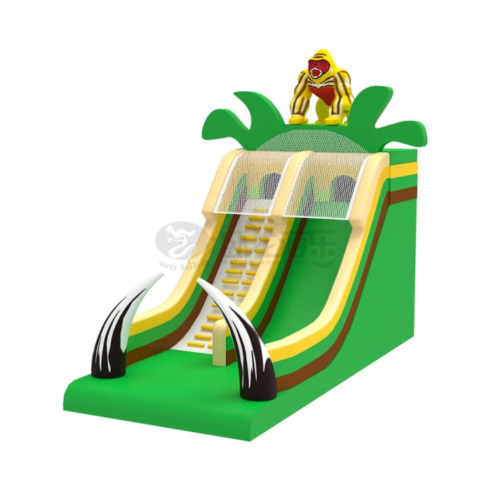 Jungle Gorilla Inflatable Slide For Kids Playground