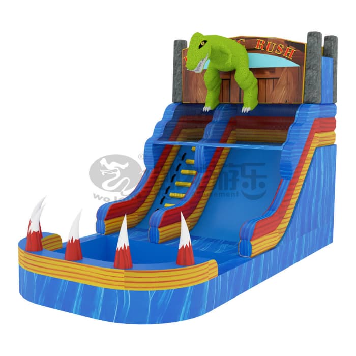Outdoor Dinosaur Inflatable Water Slide for Summer Fun