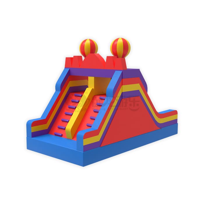 Double Lane Inflatable Balloon Slide For Kids