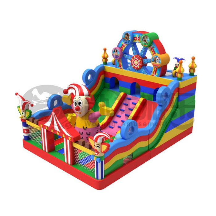 Crazy Ferris Wheel Inflatable Castle For Kids Outdoor Play
