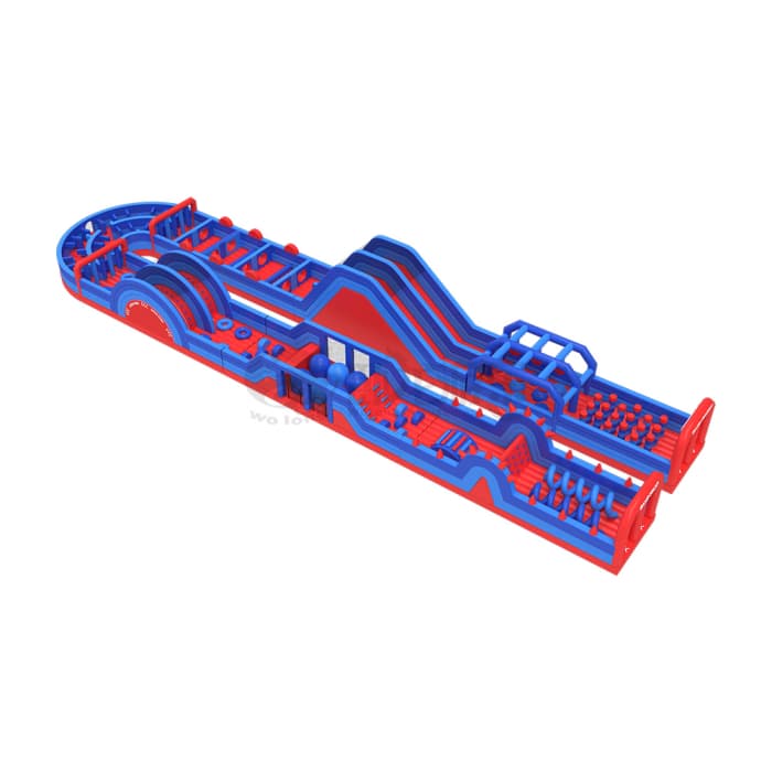 Red Blue Obstacle Course | Ideal for Team & Family Fun