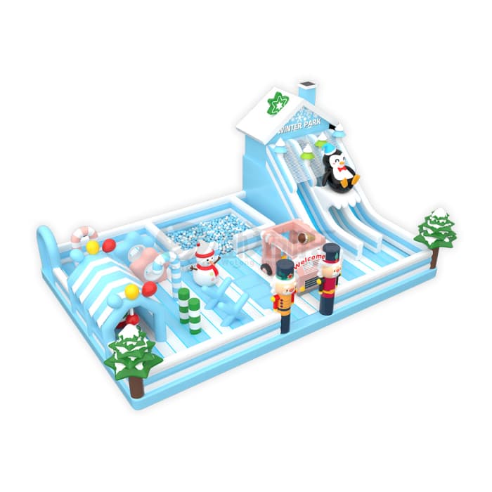 Multi-game Inflatable Snow Castle for Kids of All Ages