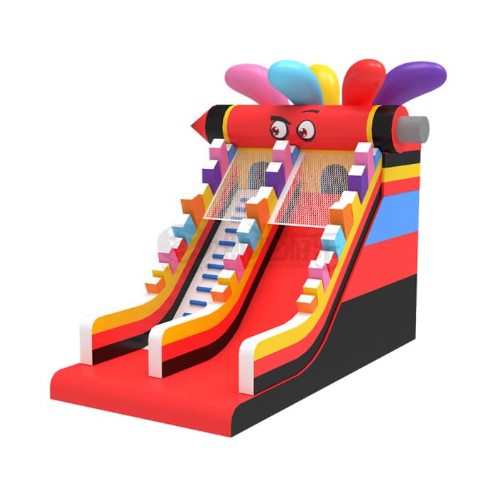 Crayon Theme Inflatable Slide Fun Play