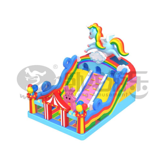 8x6m Unicorn Dreamland Inflatable Castle For Kids