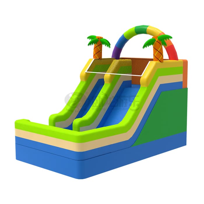 Tropical Palm Inflatable Slide For Home Business