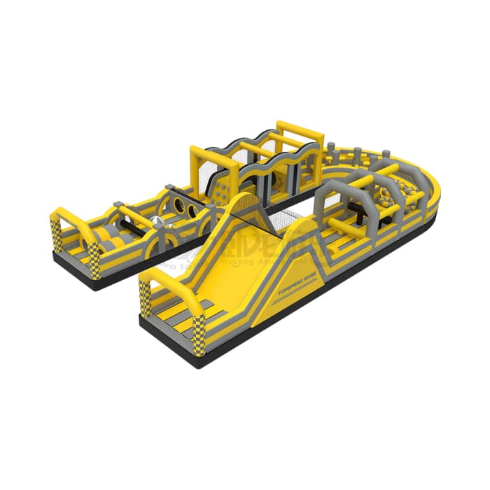 Race Track Inflatable Obstacle Challenge Course