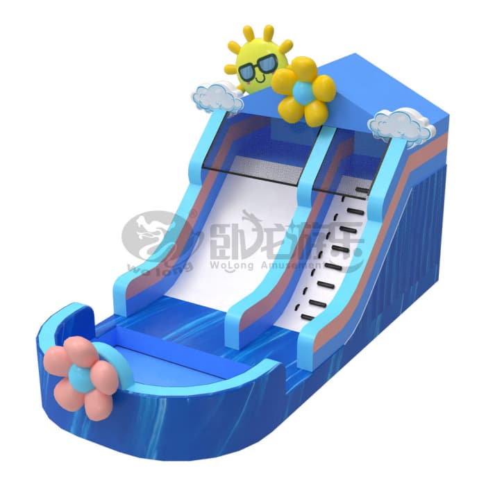 10x5m Cute Sun Inflatable Water Slide & Splash Pool