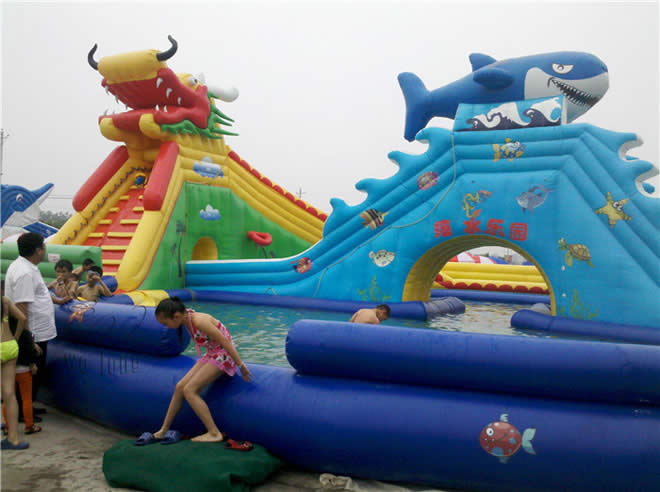 Dragon and Shark water slide