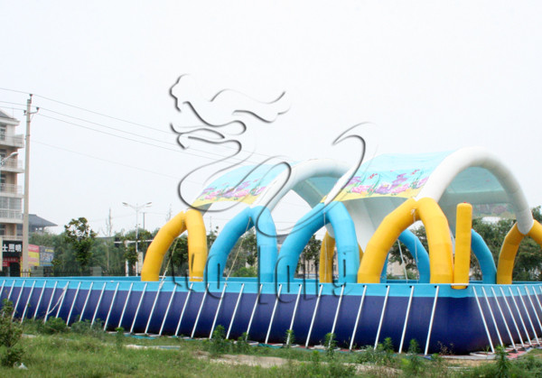 Steel Frame Pool with tent